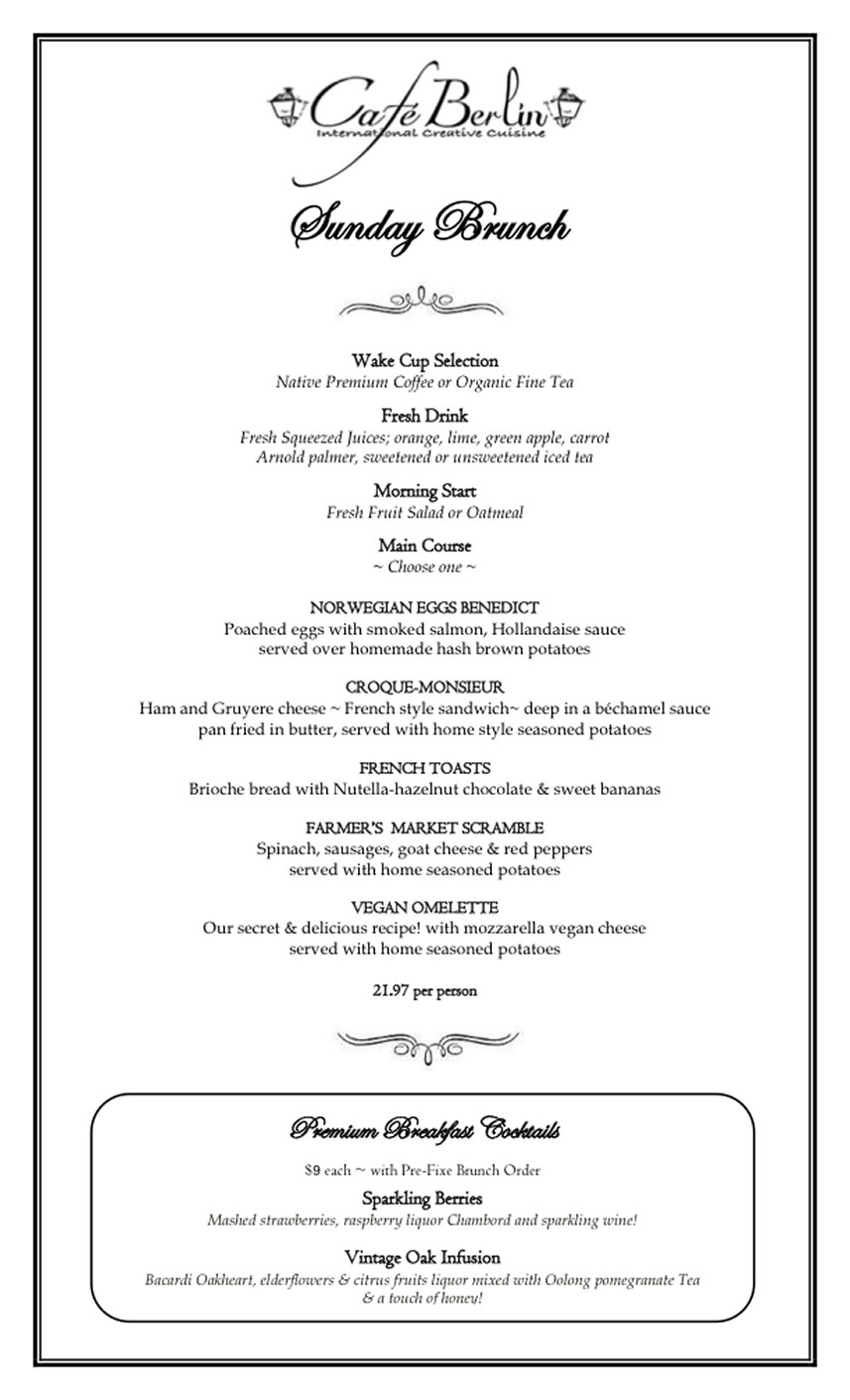 Cafe Berlin Puerto Rico Menu Cafe Berlin Puerto Rico Menu